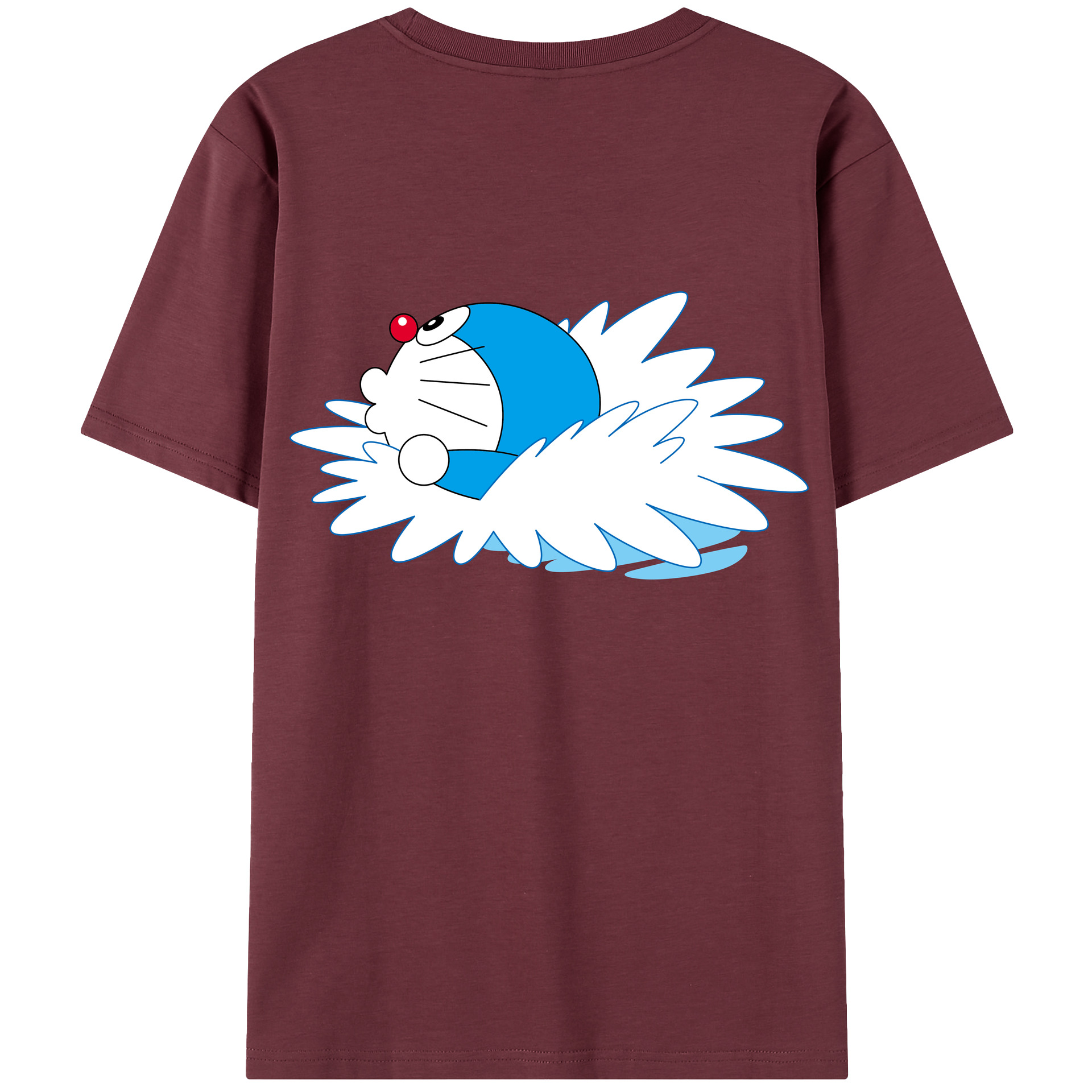 （画像用） ドラえもん Doraemon 綿100％半袖Tシャツ（背面プリント）